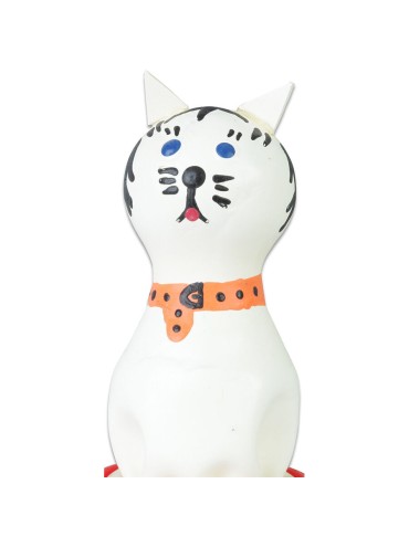 CONDOMERIE PRESERVATIVO DECORATIVO PINTADO A MANO GATO BLANCO