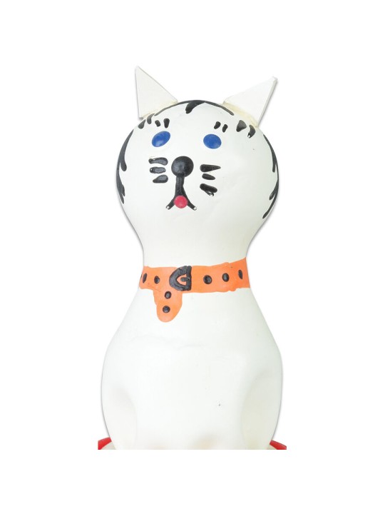 CONDOMERIE PRESERVATIVO DECORATIVO PINTADO A MANO GATO BLANCO