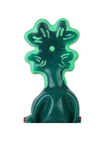 CONDOMERIE PRESERVATIVO DECORATIVO PINTADO A MANO HOJA DE TREBOL