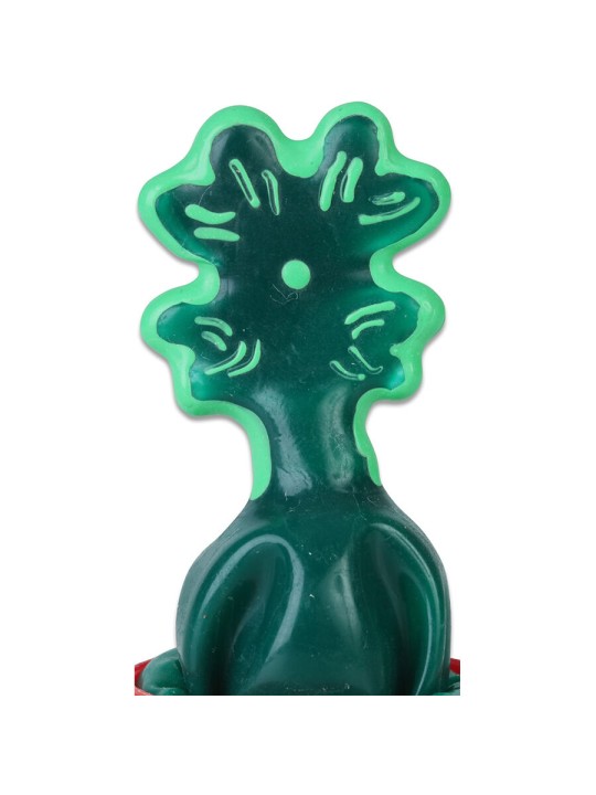 CONDOMERIE PRESERVATIVO DECORATIVO PINTADO A MANO HOJA DE TREBOL