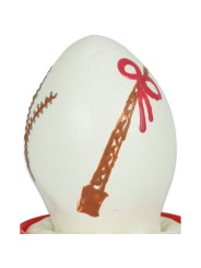 CONDOMERIE PRESERVATIVO DECORATIVO PINTADO A MANO HUEVO DE PASCUA BLANCO