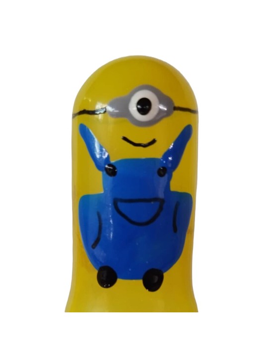 CONDOMERIE PRESERVATIVO DECORATIVO PINTADO A MANO CICLOPE