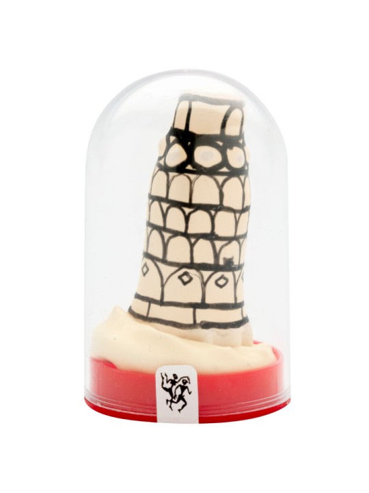 CONDOMERIE PRESERVATIVO DECORATIVO PINTADO A MANO TORRE DE PISA