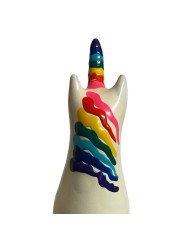 CONDOMERIE PRESERVATIVO DECORATIVO PINTADO A MANO ARCOIRIS UNICORNIO
