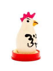 CONDOMERIE PRESERVATIVO DECORATIVO PINTADO A MANO GALLO ENGREIDO