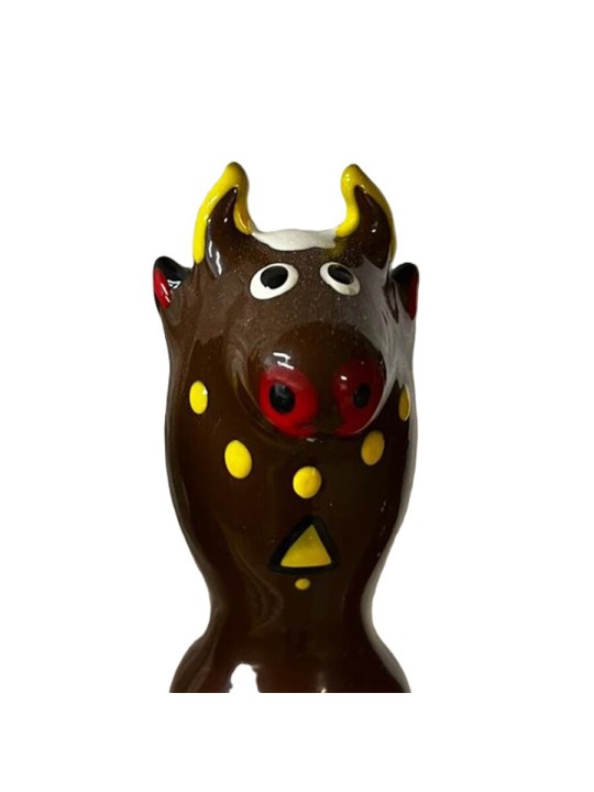 CONDOMERIE PRESERVATIVO DECORATIVO PINTADO A MANO TORO NEGRO MODELO 2