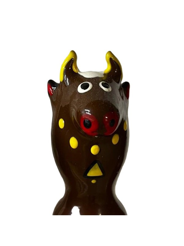 CONDOMERIE PRESERVATIVO DECORATIVO PINTADO A MANO TORO NEGRO MODELO 2