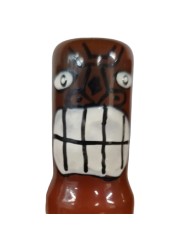 CONDOMERIE PRESERVATIVO DECORATIVO PINTADO A MANO TOTEM TIKI FRIKI 02