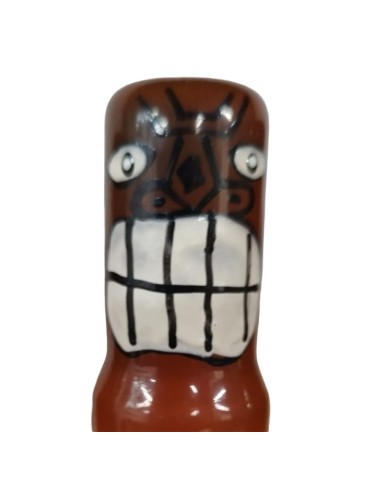 CONDOMERIE PRESERVATIVO DECORATIVO PINTADO A MANO TOTEM TIKI FRIKI 02