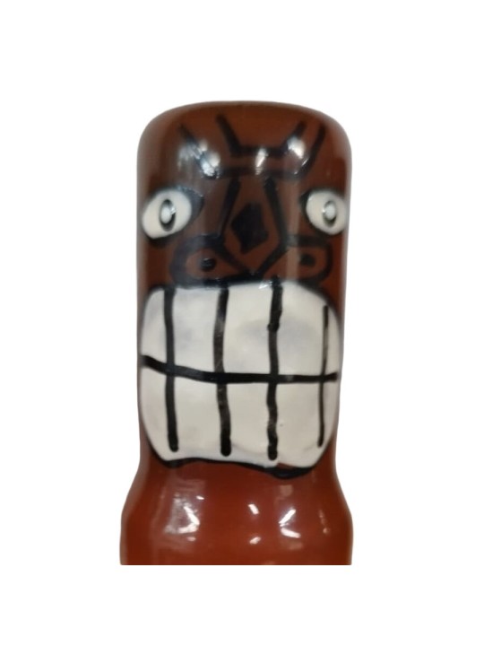 CONDOMERIE PRESERVATIVO DECORATIVO PINTADO A MANO TOTEM TIKI FRIKI 02