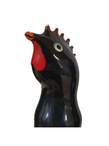 CONDOMERIE PRESERVATIVO DECORATIVO PINTADO A MANO GALLO NEGRO