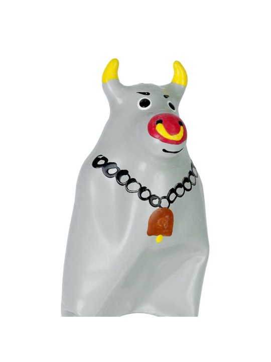 CONDOMERIE PRESERVATIVO DECORATIVO PINTADO A MANO TORO GRIS MODELO XL