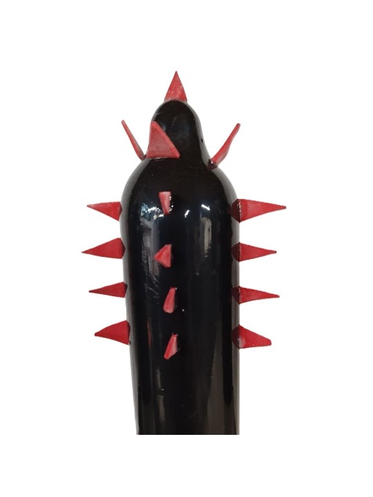 CONDOMERIE PRESERVATIVO DECORATIVO PINTADO A MANO CACTUS NEGRO XL