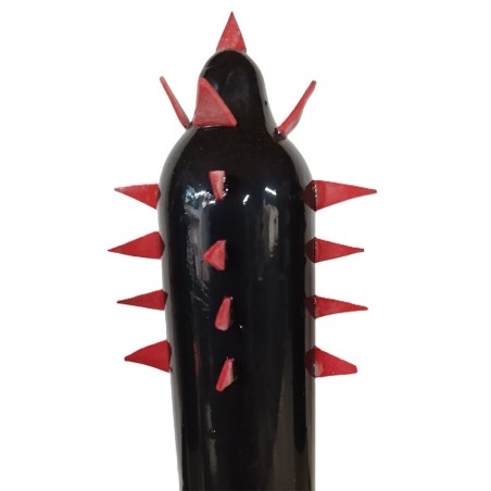 CONDOMERIE PRESERVATIVO DECORATIVO PINTADO A MANO CACTUS NEGRO XL