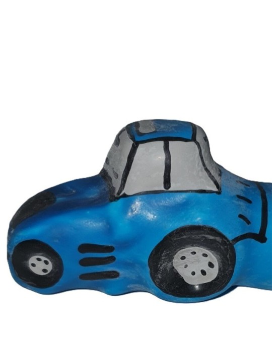 CONDOMERIE PRESERVATIVO DECORATIVO PINTADO A MANO TRACTOR AZUL XL