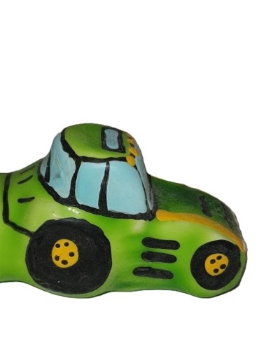 CONDOMERIE PRESERVATIVO DECORATIVO PINTADO A MANO VERDE TRACTOR XL