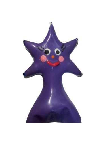 CONDOMERIE PRESERVATIVO DECORATIVO PINTADO A MANO ESTRELLA FELIZ XL