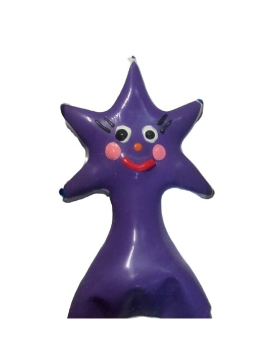 CONDOMERIE PRESERVATIVO DECORATIVO PINTADO A MANO ESTRELLA FELIZ XL
