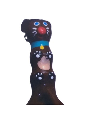 CONDOMERIE PRESERVATIVO DECORATIVO PINTADO A MANO PERRO SALCHICHA MARRON XL