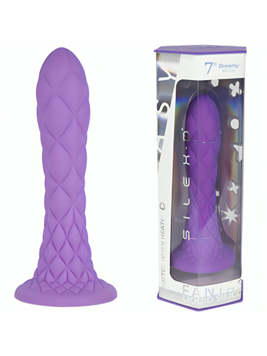 SILEXD DREAMY DILDO FANTASY SILICONA LIQUIDA TERMOREACTIVO VIOLETA 185 CM SILEXD DREAMY DILDO FANTASY SILICONA LIQUIDA TERMOREACTIVO VIOLETA 185 CM