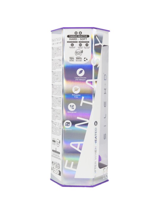 SILEXD DREAMY DILDO FANTASY SILICONA LIQUIDA TERMOREACTIVO VIOLETA 185 CM
