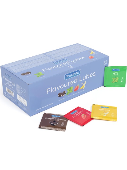 PASANTE LUBRICANTES SABORES CAJA 144 UNIDADES 5 ML