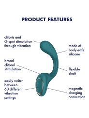 SATISFYER G FOR FODDES 2 VIBRADOR RABBIT VERDE