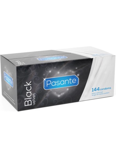 PASANTE BLACK VELVET PRESERVATIVOS CAJA 144 UNIDADES