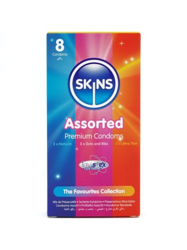 SKINS SURTIDO PRESERVATIVOS PREMIUM PACK 8