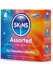 SKINS SURTIDO PRESERVATIVOS PREMIUM PACK 4