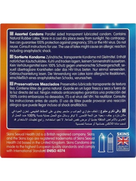 SKINS SURTIDO PRESERVATIVOS PREMIUM PACK 4