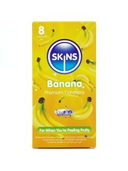 SKINS PRESERVATIVOS PREMIUM SABOR PLATANO PACK 8