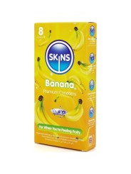 SKINS PRESERVATIVOS PREMIUM SABOR PLATANO PACK 8