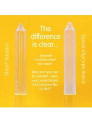 SKINS PRESERVATIVOS PREMIUM SABOR PLATANO PACK 8