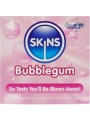 SKINS PRESERVATIVOS PREMIUM SABOR CHICLE PACK 4