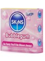 SKINS PRESERVATIVOS PREMIUM SABOR CHICLE PACK 4