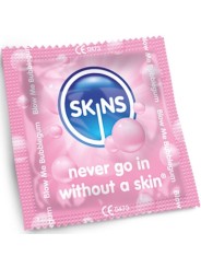 SKINS PRESERVATIVOS PREMIUM SABOR CHICLE PACK 4