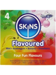 SKINS MULTI SABORES PRESERVATIVOS PREMIUM PACK 4