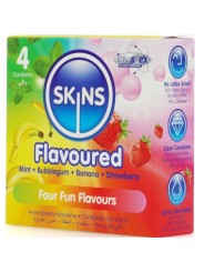SKINS MULTI SABORES PRESERVATIVOS PREMIUM PACK 4