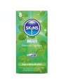 SKINS PRESERVATIVOS PREMIUM SABOR MENTA PACK 8