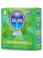 SKINS PRESERVATIVOS PREMIUM SABOR MENTA PACK 4