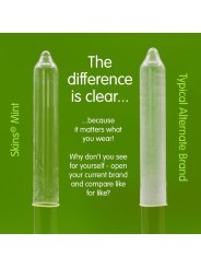 SKINS PRESERVATIVOS PREMIUM SABOR MENTA PACK 4