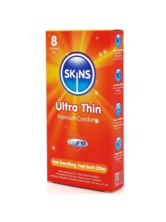 SKINS ULTRAFINOS PRESERVATIVOS PREMIUM PACK 8