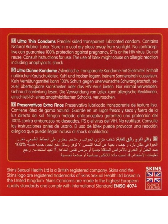 SKINS ULTRAFINOS PRESERVATIVOS PREMIUM PACK 4