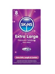SKINS TAMANO XL PRESERVATIVOS PREMIUM PACK 8