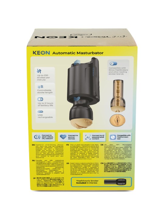 KIIROO KEON WIFI COMBO VICTORIA JUNE MASTURBADOR AUTOMATICO FEEL STROKER