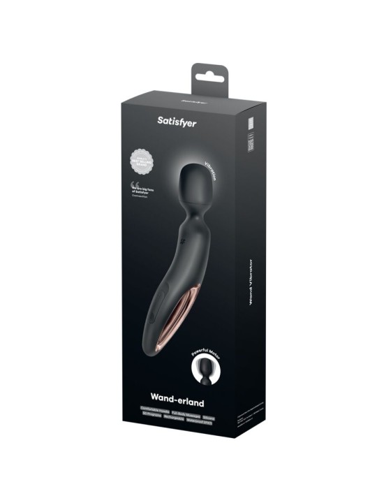 SATISFYER WAND ERLAND MASAJEADOR VIBRADOR NEGRO
