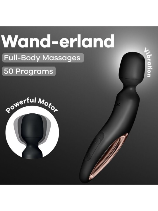 SATISFYER WAND ERLAND MASAJEADOR VIBRADOR NEGRO