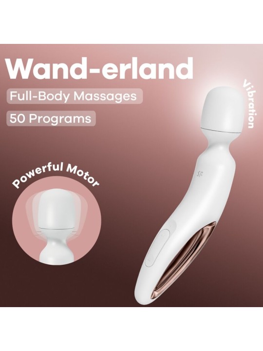 SATISFYER WAND ERLAND MASAJEADOR VIBRADOR BLANCO