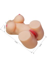 CRAZY BULL HETTY TORSO FEMENINO REALISTA VAGINA Y ANAL 19 KG